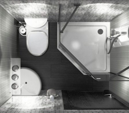 Планировка ванной комнаты совмещенной с туалетом - 35 проектов с описанием