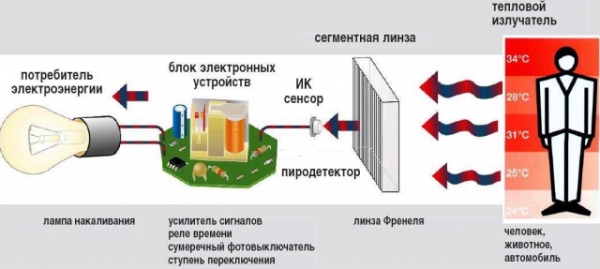 Лампочка с датчиком движения