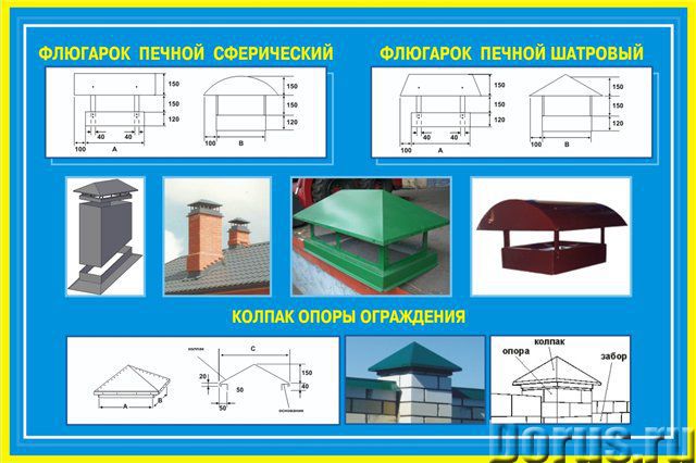 ы флюгарок и дефлекторов