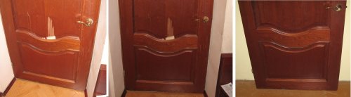реставрация шпонированной двери