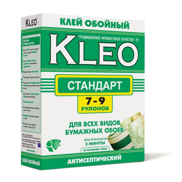 Обойный клей Kleo: обзор и основные характеристики 