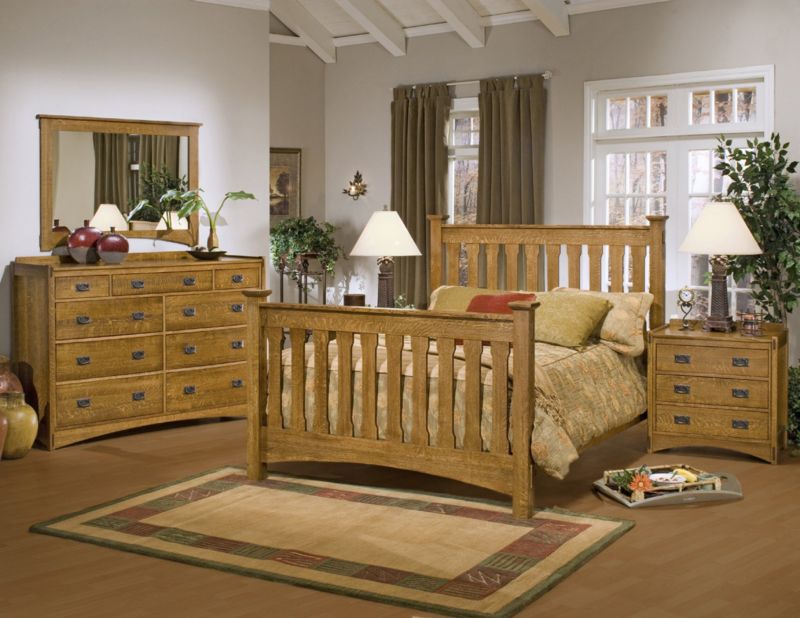 mission-style-bedroom-furniture-set