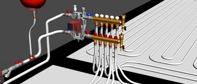 Устройство теплого пола водяного