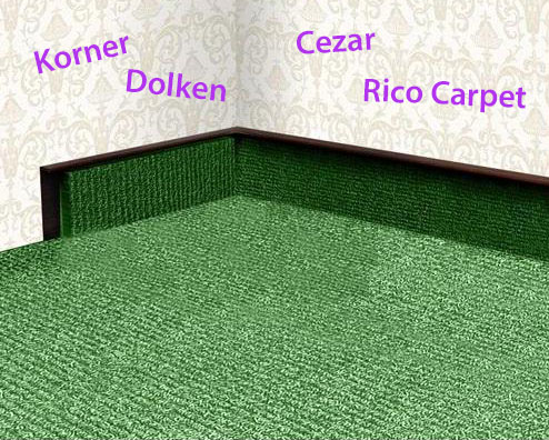 Ковролиновый плинтус: Korner, Dolken, Rico Carpet, Cezar