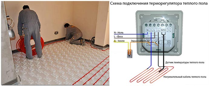 Термостат и электрический пол