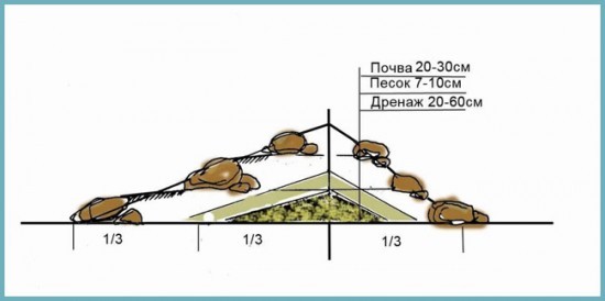 Камни в альпинарии как расположить