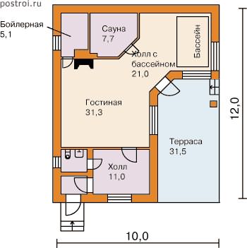 Готовый проект с бассейном