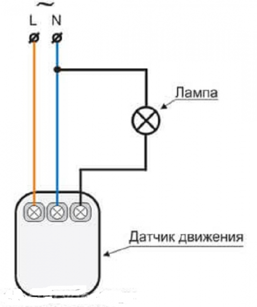 Лампочка с датчиком движения