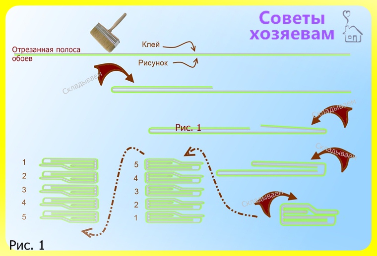 Клеим обои