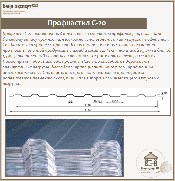 Профнастил С-20