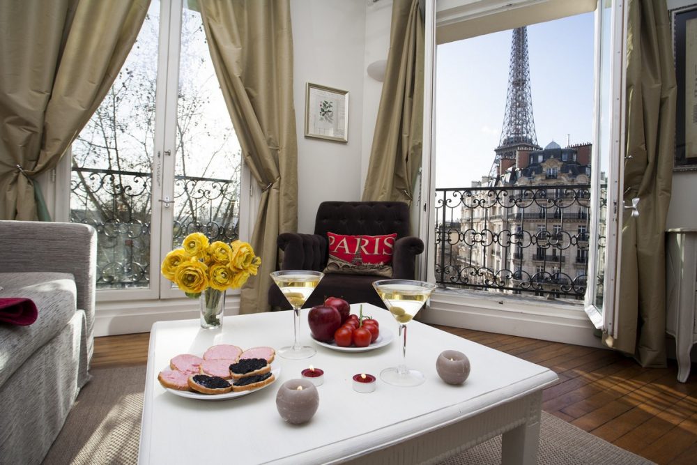 Paris Perfect Champagne Apartment Living Room