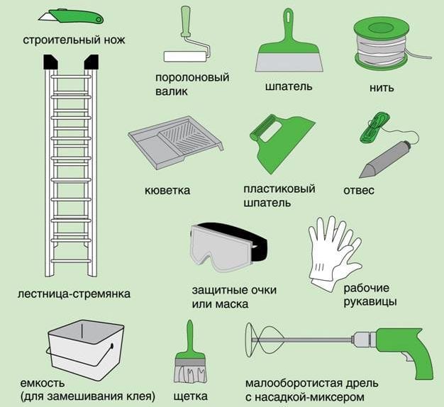 Инструменты для поклейки стеклообоев