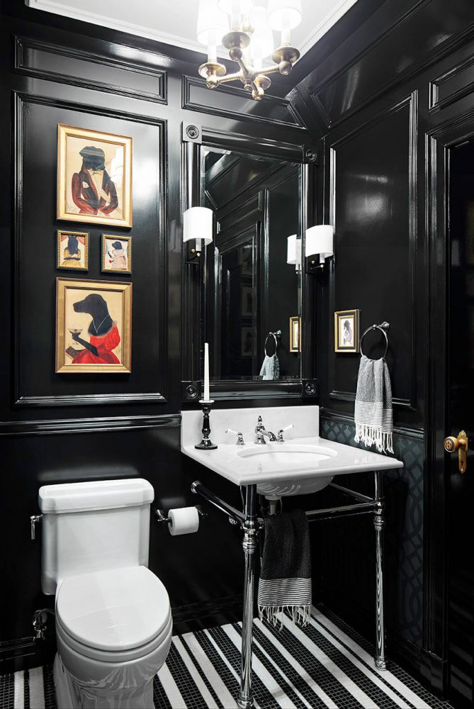 Черный туалет - привлекательное и стильное решение