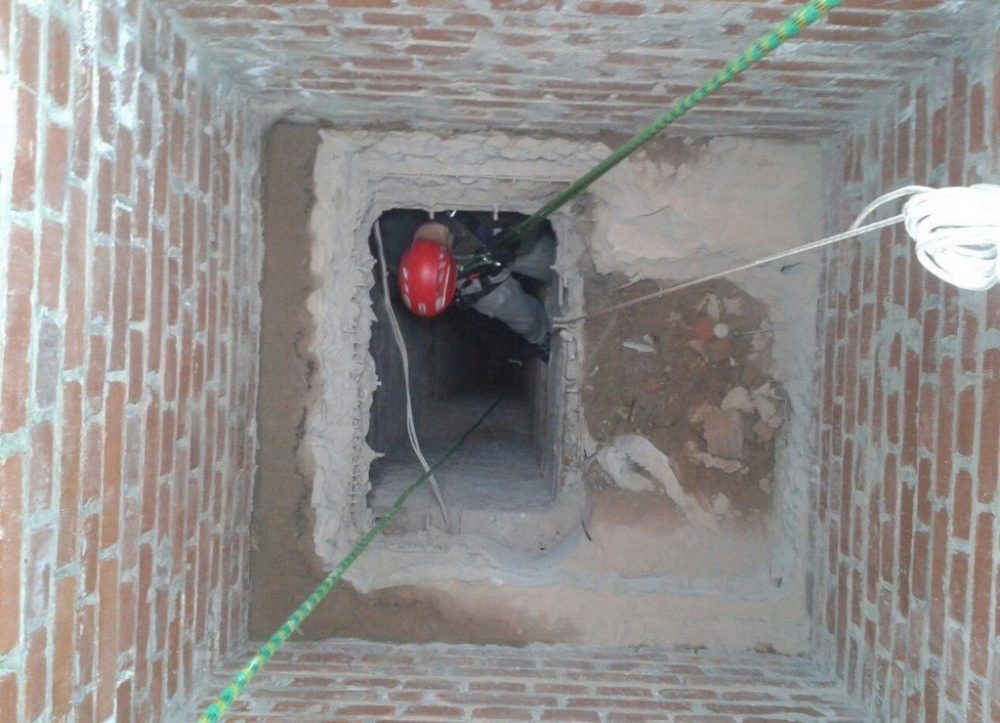 Общая шахта вентиляционного канала панельной многоэтажки 