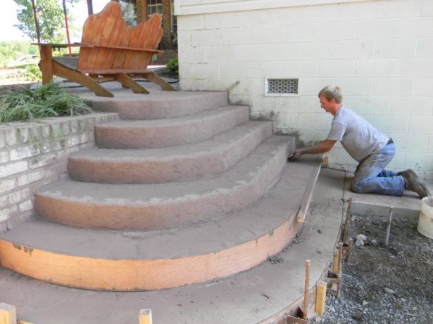 Крыльцо из бетона – как сделать заливку бетонной смеси