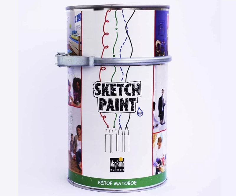 «Sketch Paint» - один из самых популярных производителей белой маркерной краски