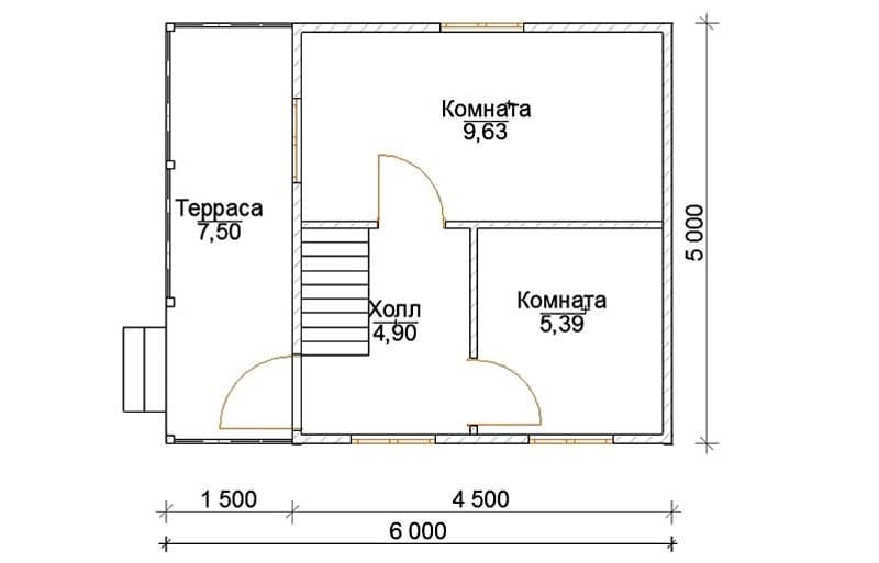 Одноэтажные дома из бруса: вариант для простой семьи