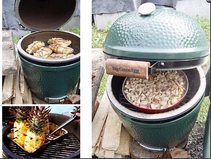 Приготовление в Big Green Egg S Small 