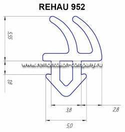 форма уплотнителя рехау