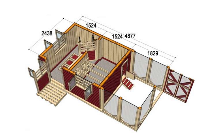 схема курятника на 10-20 кур