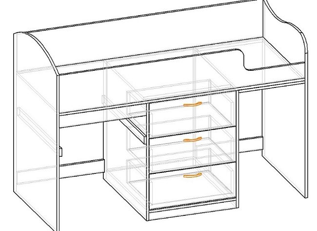 схема сборки кровати-чердака своими руками