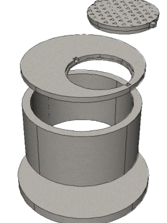 Составляющие ж/б сборного колодца