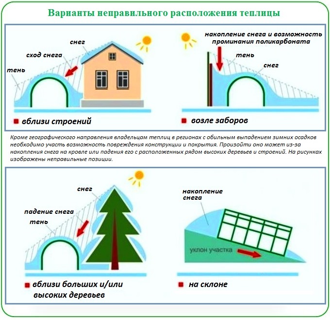 Выбор правильного места для установки теплицы из поликарбоната