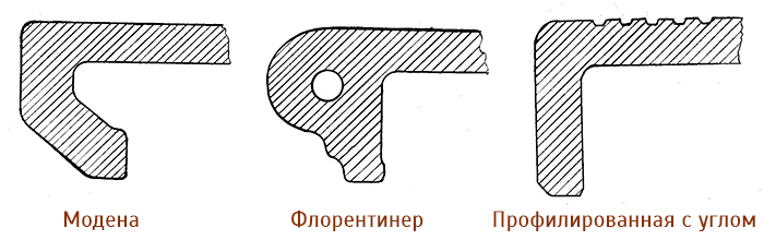 виды клинкерных ступеней