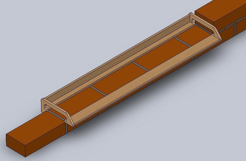 Чертеж приспособления для кладки кирпича