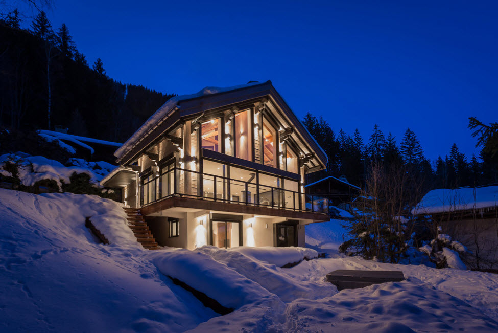 красивый дом в горах